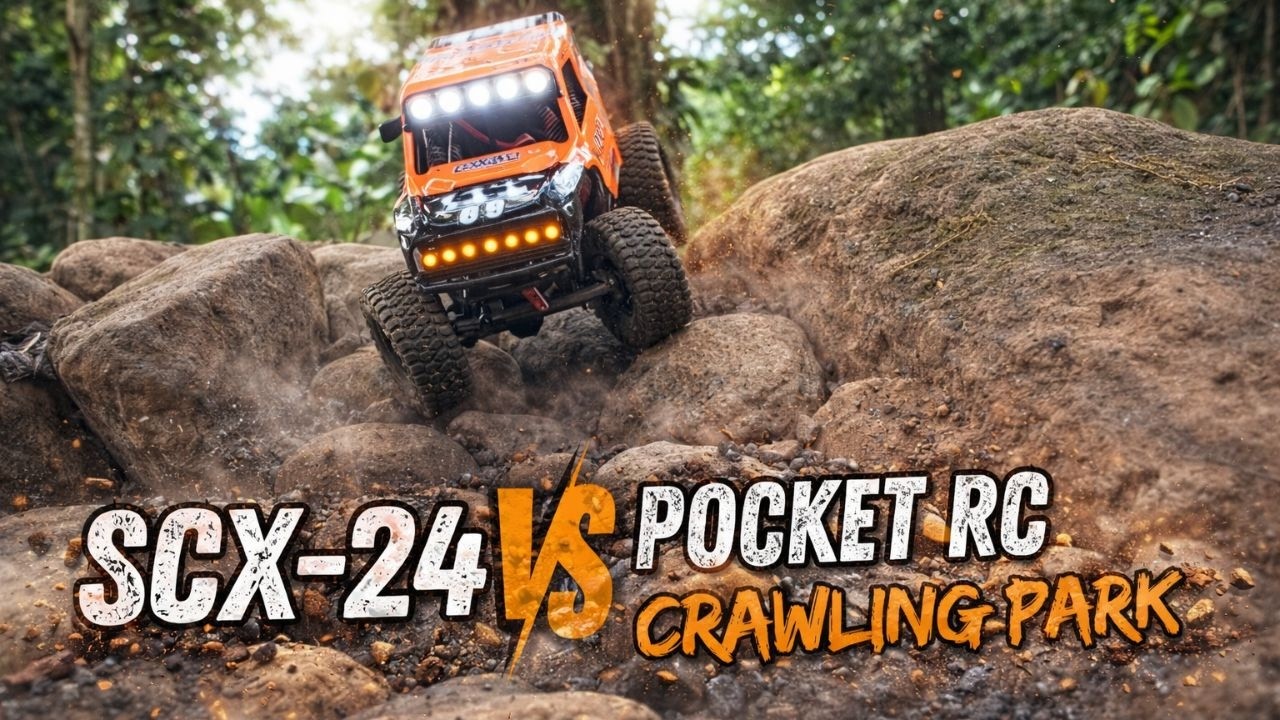 Can the SCX24 Conquer the Pocket RC Crawling Park?