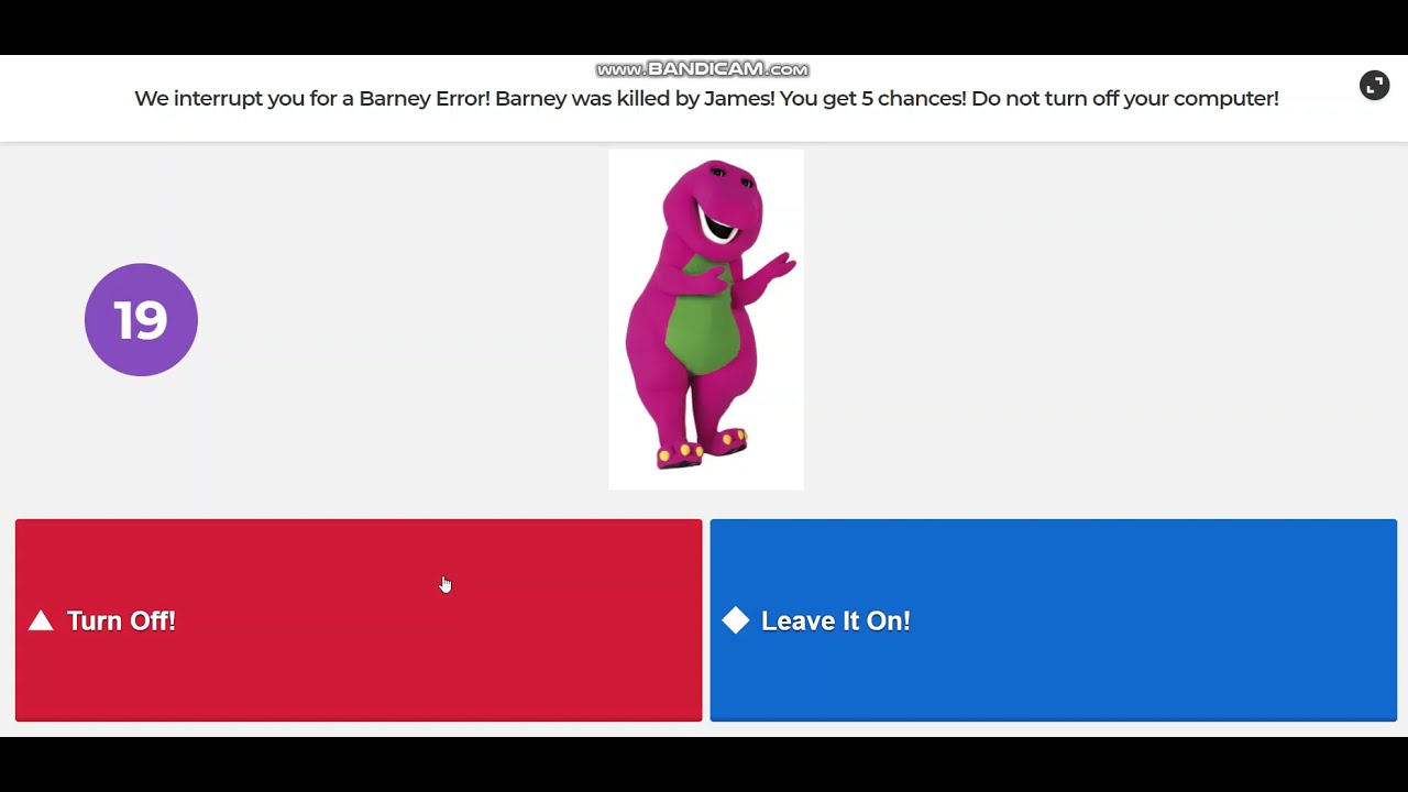 Barney Error 1.6 (Kahoot! Edition)