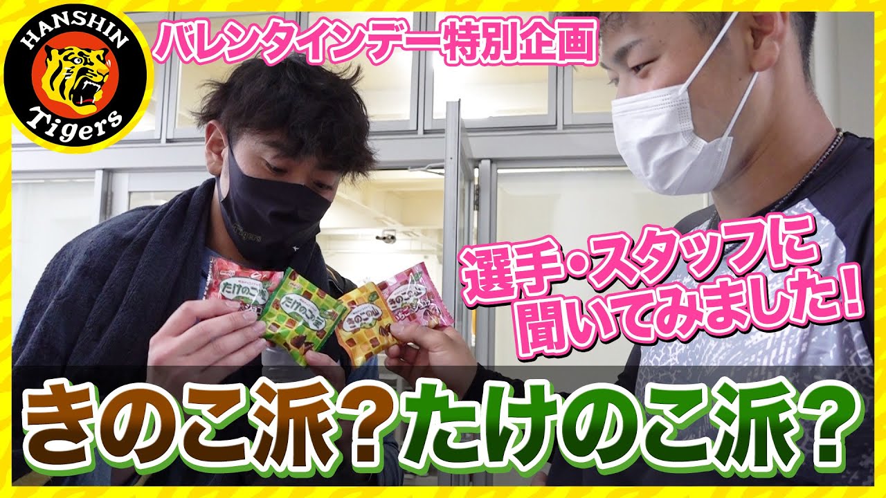 【きのこ派？たけのこ派？】タイガース内で究極の二択！！