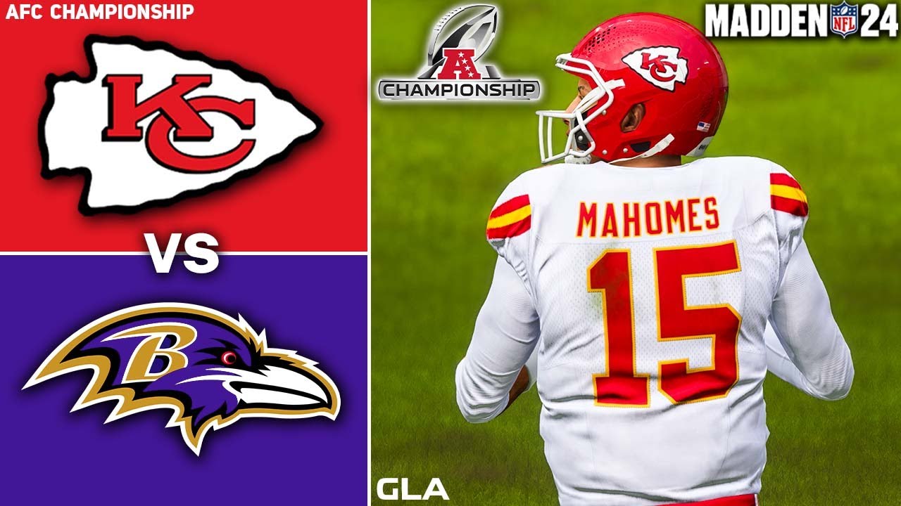 Chiefs vs. Ravens Simulation | AFC Championship | NFL Playoffs | Madden 24 PS5