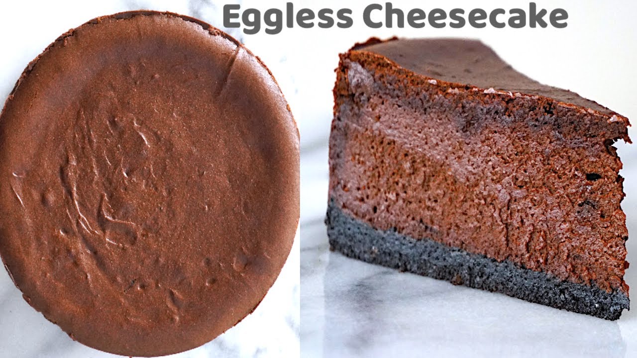 Eggless Chocolate Cheese Cake Recipe〜Dessert Wizard
