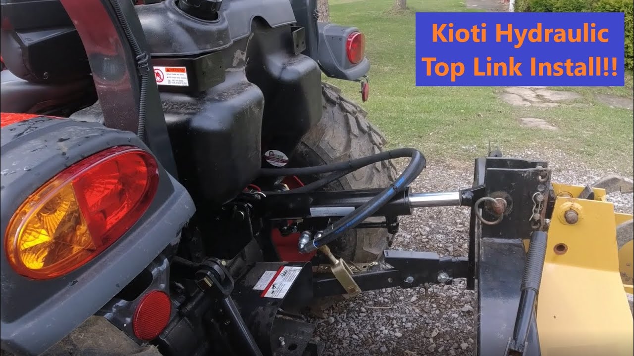 #5 Hydraulic top link install on a Kioti ck3510se