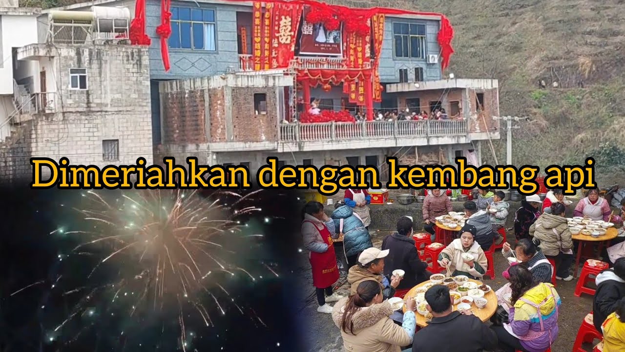 Menghadiri pernikahan khusus di perdesaan china