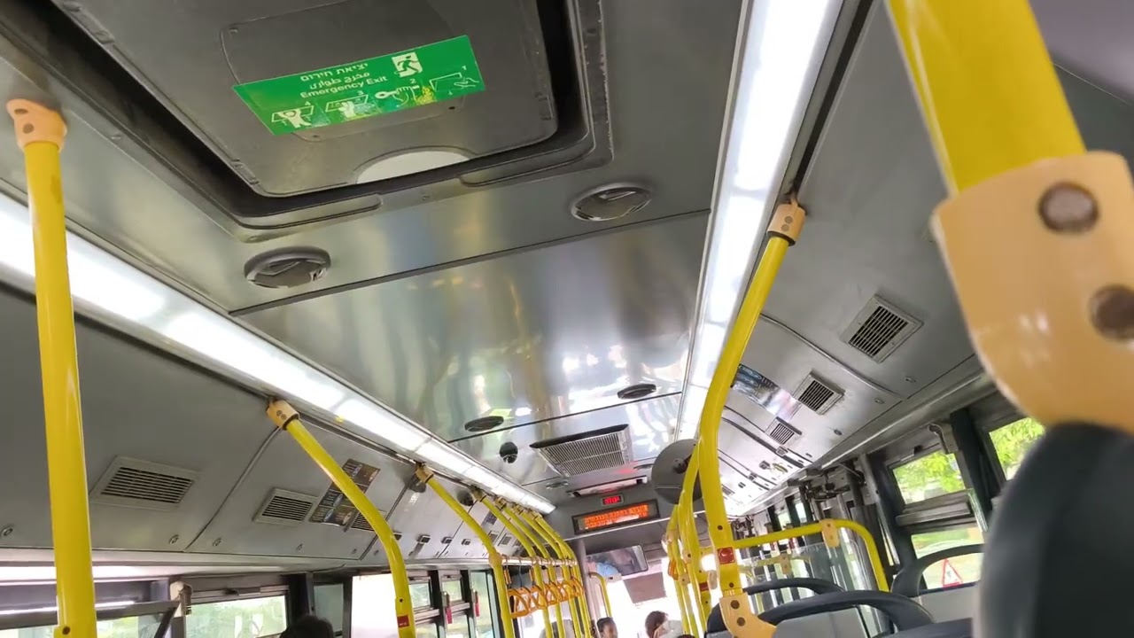 4350934 golden dragon XML6125CC Dan badarom route 5 in ofakim (Voith Slow idle)