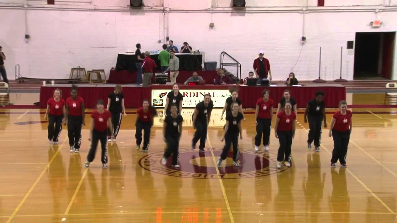 NCC Dance Team - T-Pain Chris Brown Freeze dance routine 2012 North Central College Naperville Il