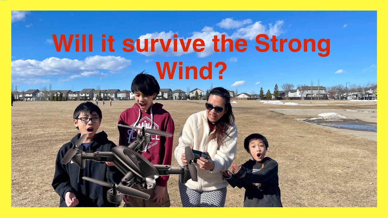 Uranhub GPS Drone VS Strong Wind!!! Will the Drone Survive???