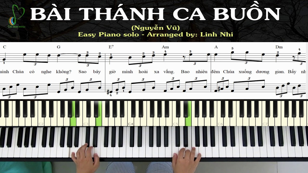 Bài Thánh Ca Buồn - Easy Piano | Linh Nhi