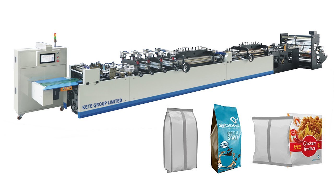 Quad side seal pouch making machine