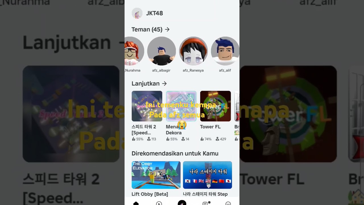 KENAPA PADA AFZ WOY😭 #masukberanda #roblox #afz
