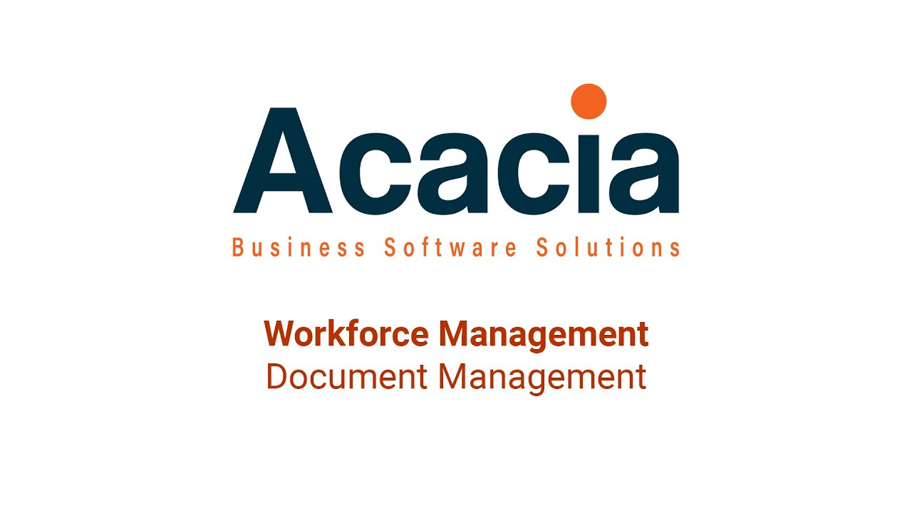 MYOB Advanced Workforce Management - Document Management
