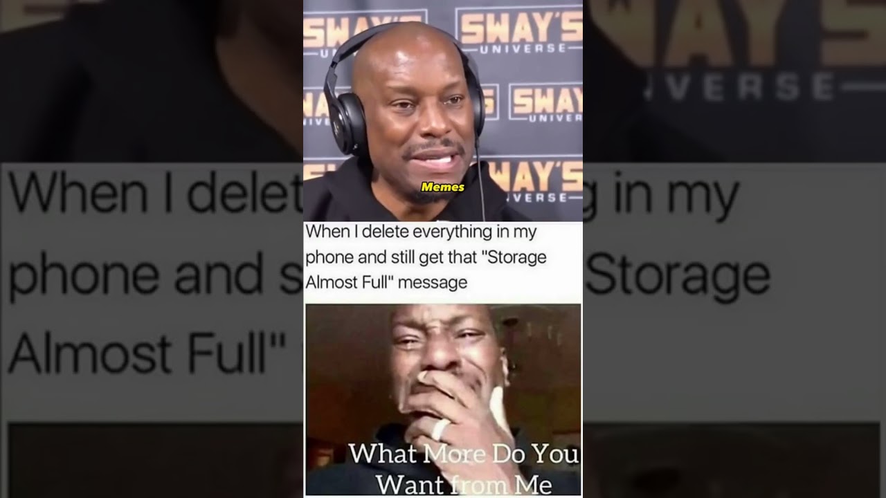 Tyrese Gibson discusses the viral Crying Breakdown clip and how it changed his life! #viral #foryou