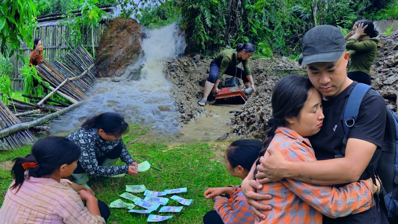 120 days away from husband: in the wilderness, wife faces natural disasters, work.selling cows