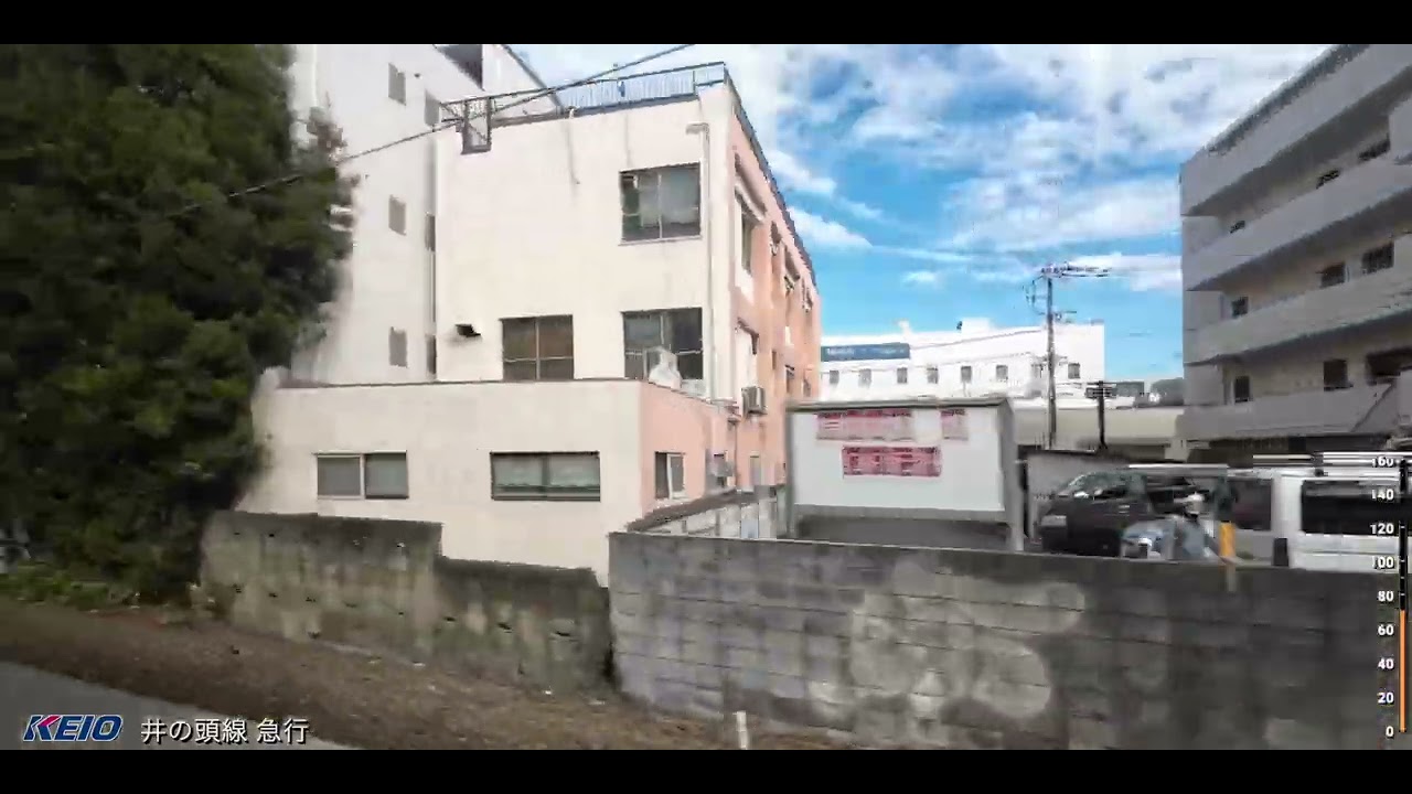 車窓　京王井の頭線 急行 渋谷ー吉祥寺　右側
