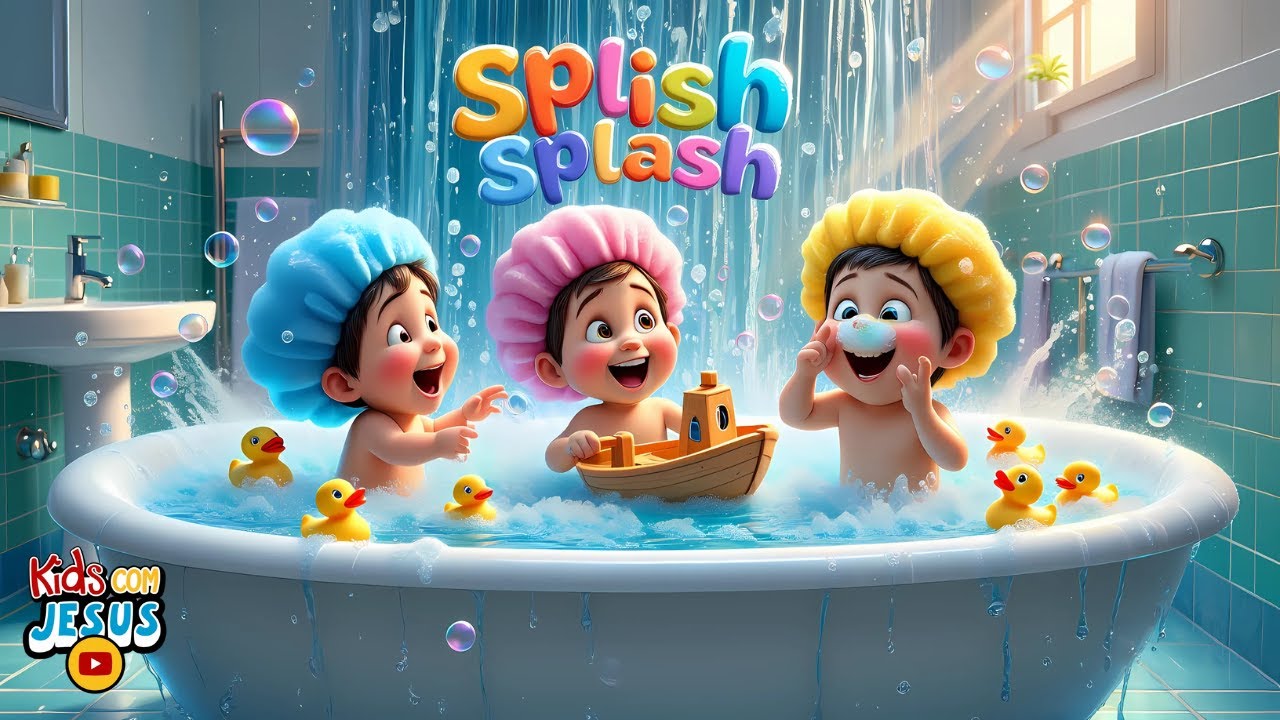 Splish Splash  |  &Eacute; Hora do Banho  |  M&uacute;sica Infantil Animada