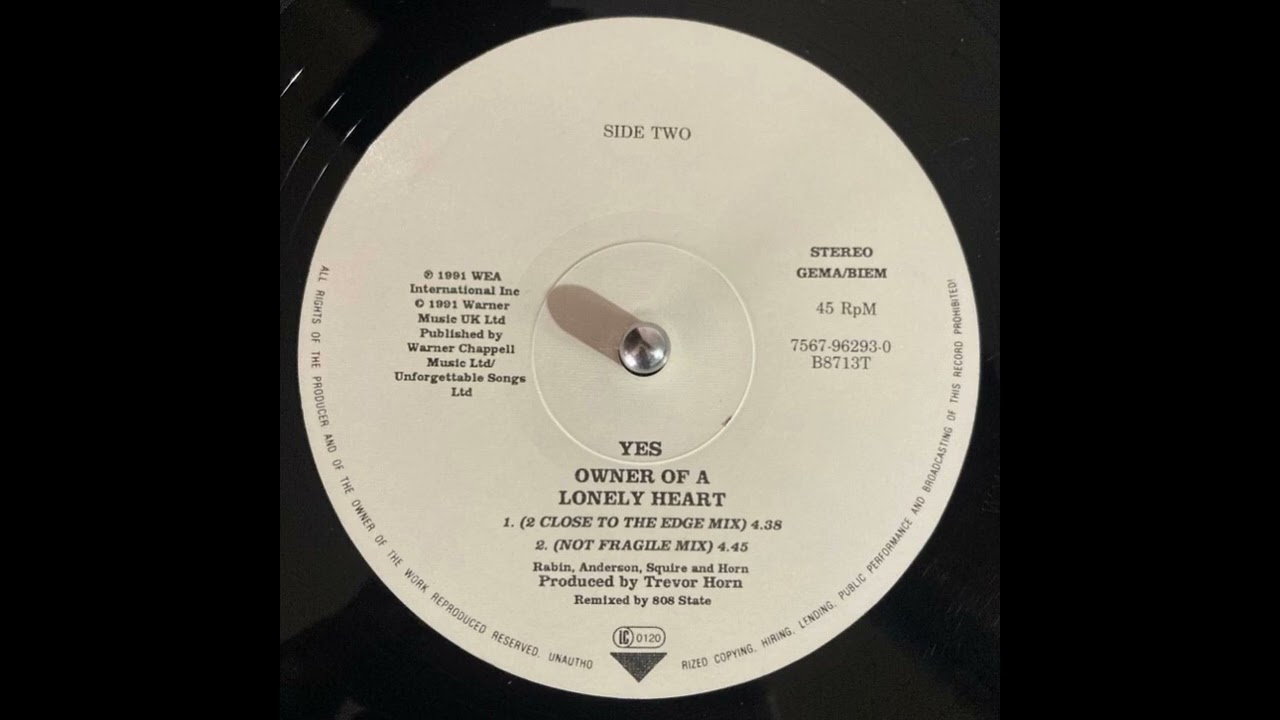 Yes – Owner Of A Lonely Heart (2 Close To The Edge Mix)