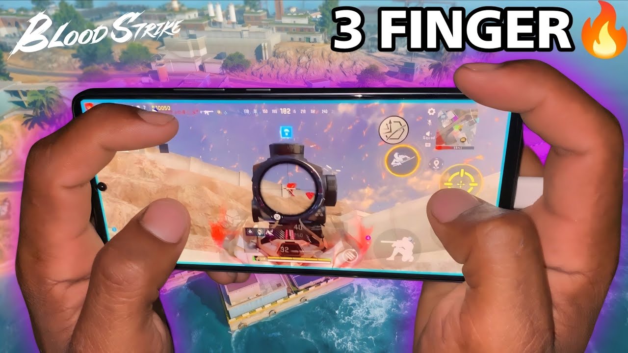 HANDCAM ⚡3 Finger 🔥iqoo neo 10📱 120fps BLOODSTRIKE