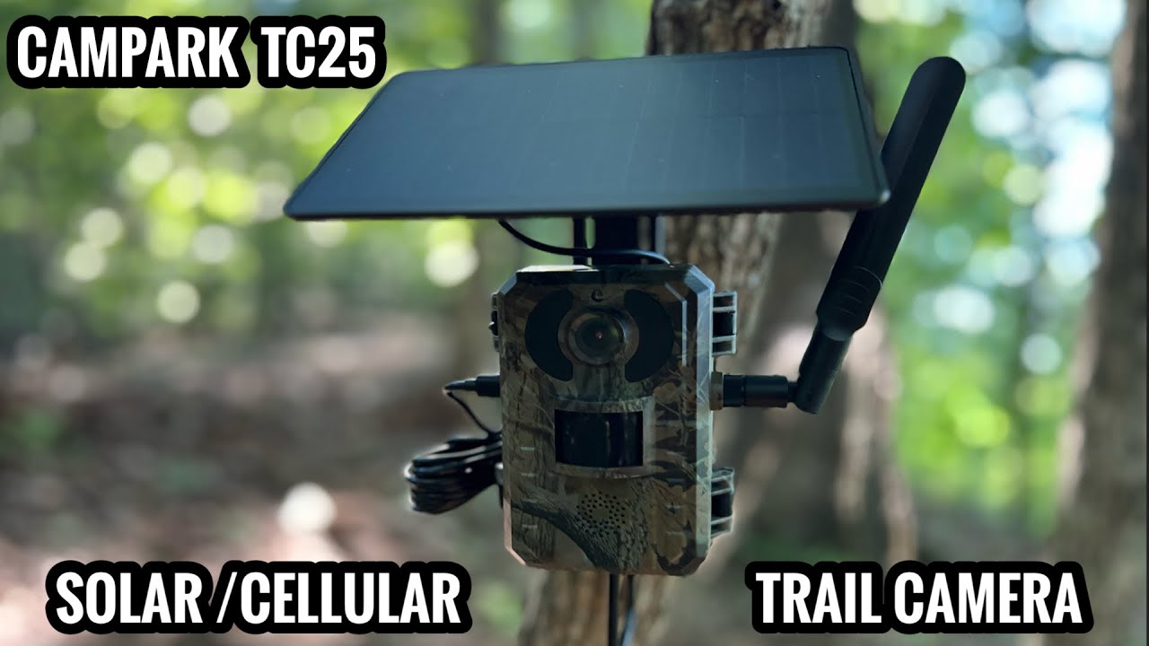CAMPARK TC25 SOLAR TRAIL CAMERA.  Unboxing, field testing and review. #camparkcamera #CamparkTC25