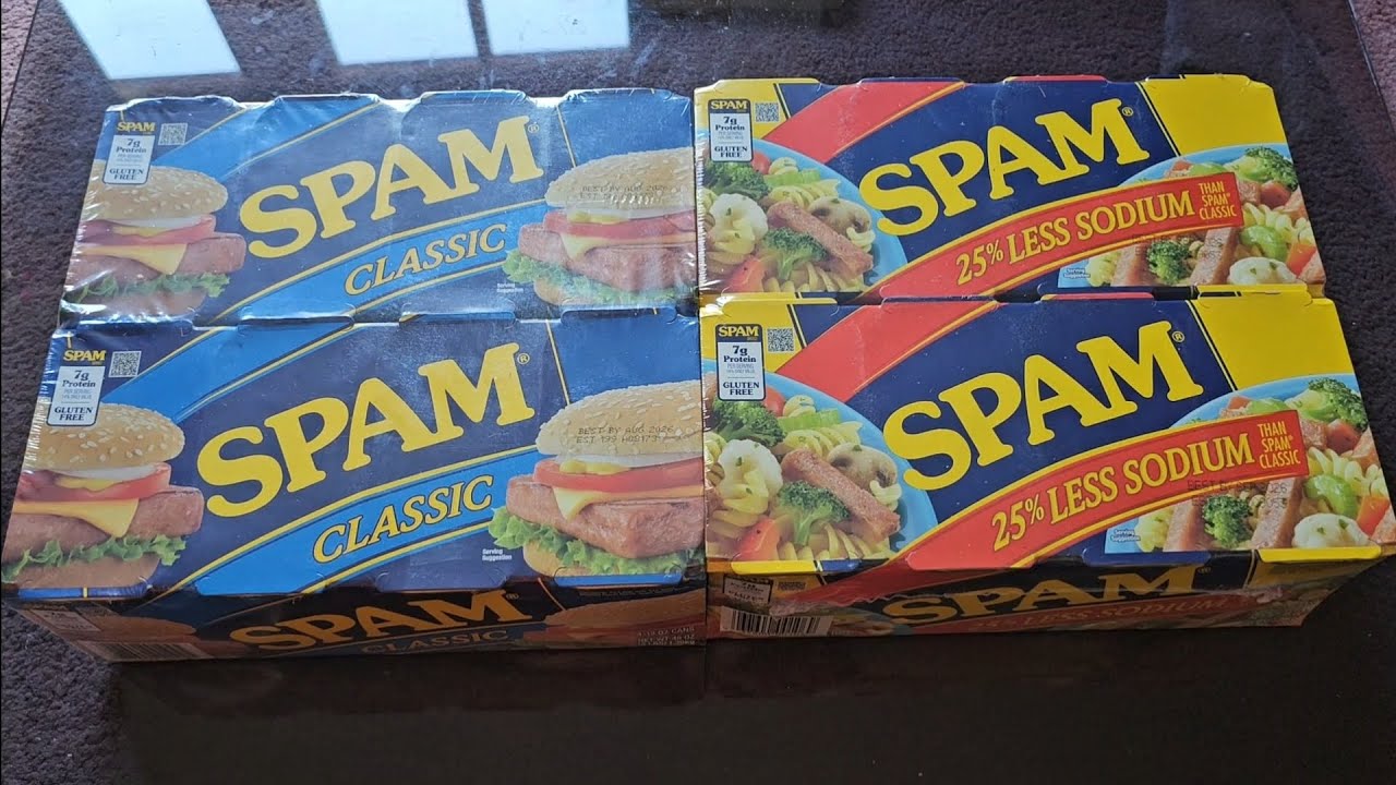 Costco Sale Item Review Spam Classic Vs Spam 25% Less Sodium Taste Test