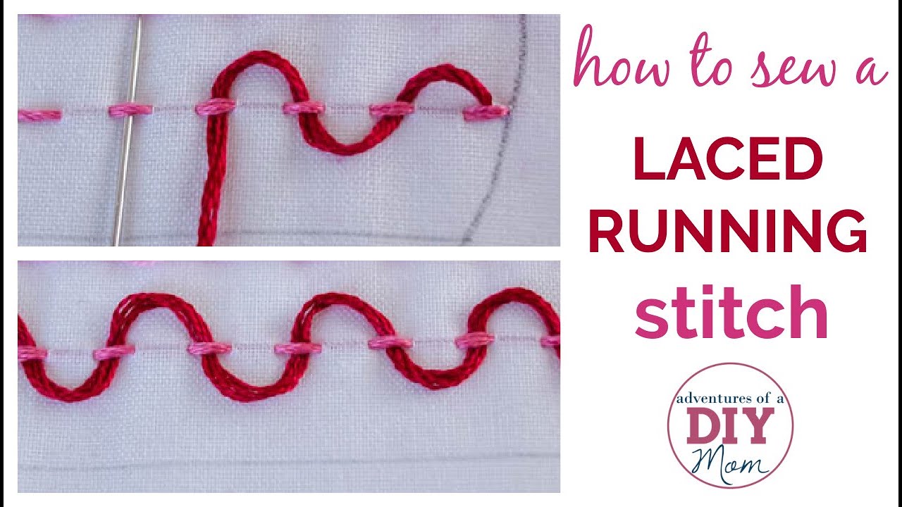 Laced Running Stitch (Embroidery Tutorial)