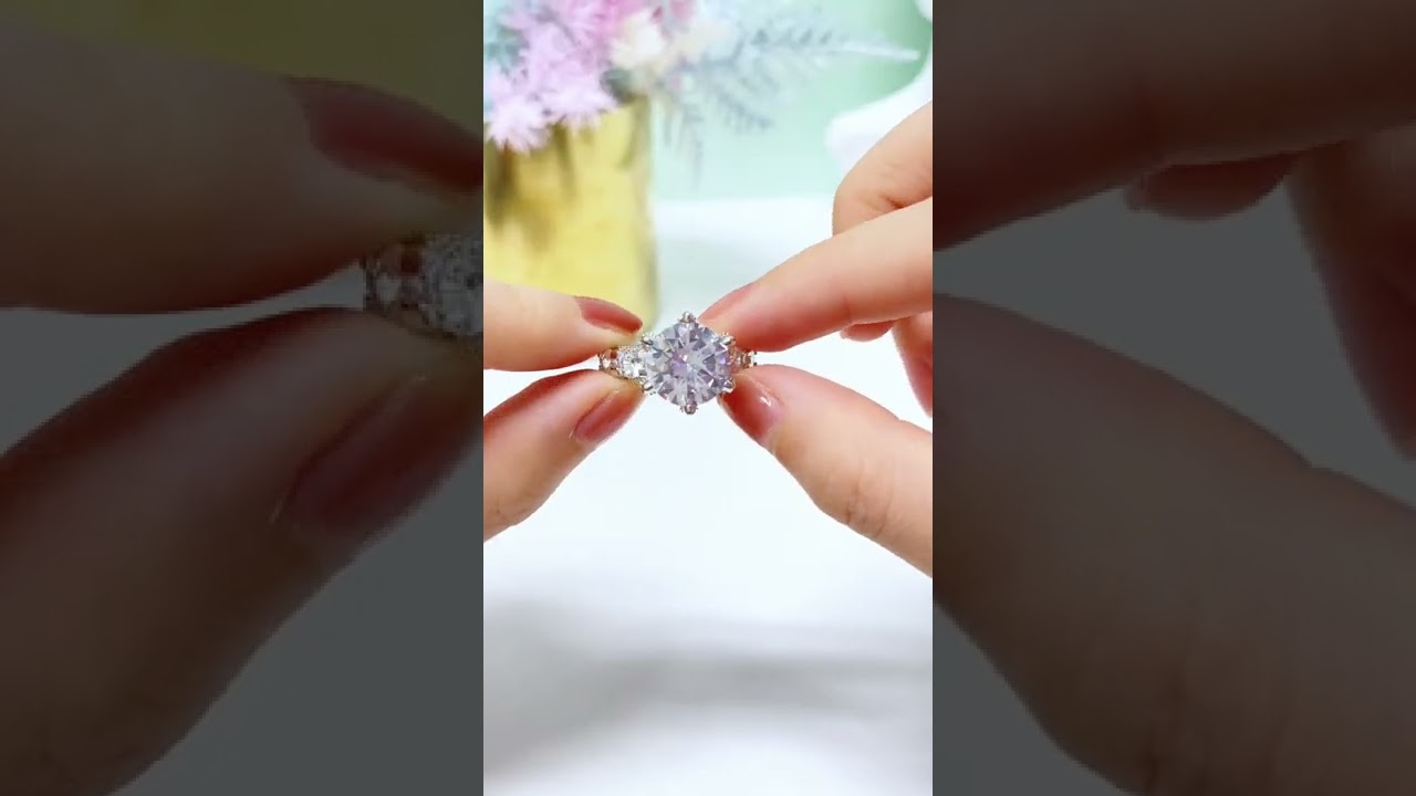 Classic Round Shaped Cut Ring - Monarjew