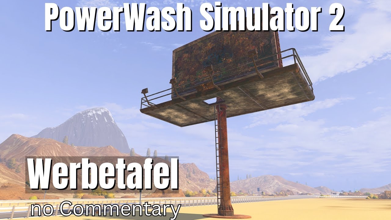 PowerWash Simulator 2 – Werbetafel reinigen  | No Commentary