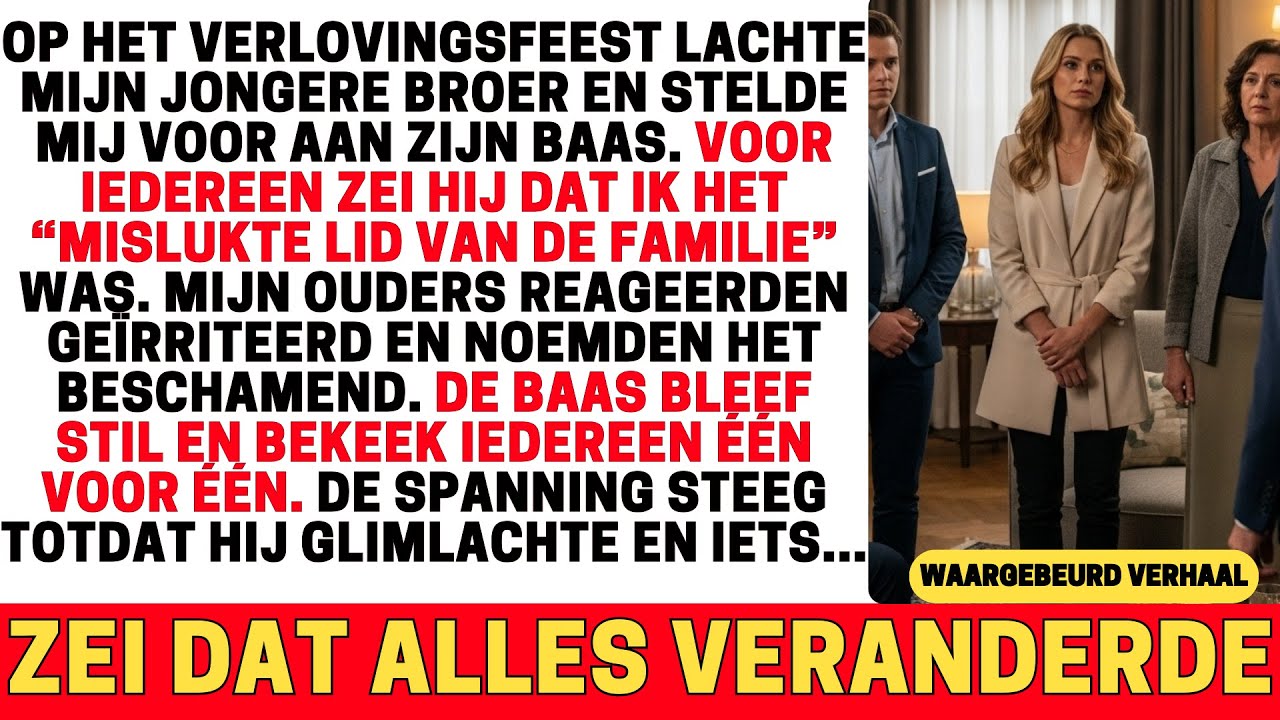 MIJN BROER STELDE ME VOOR AAN ZIJN BAAS — DE STILTE MAAKTE IEDEREEN ZENUWACHTIG