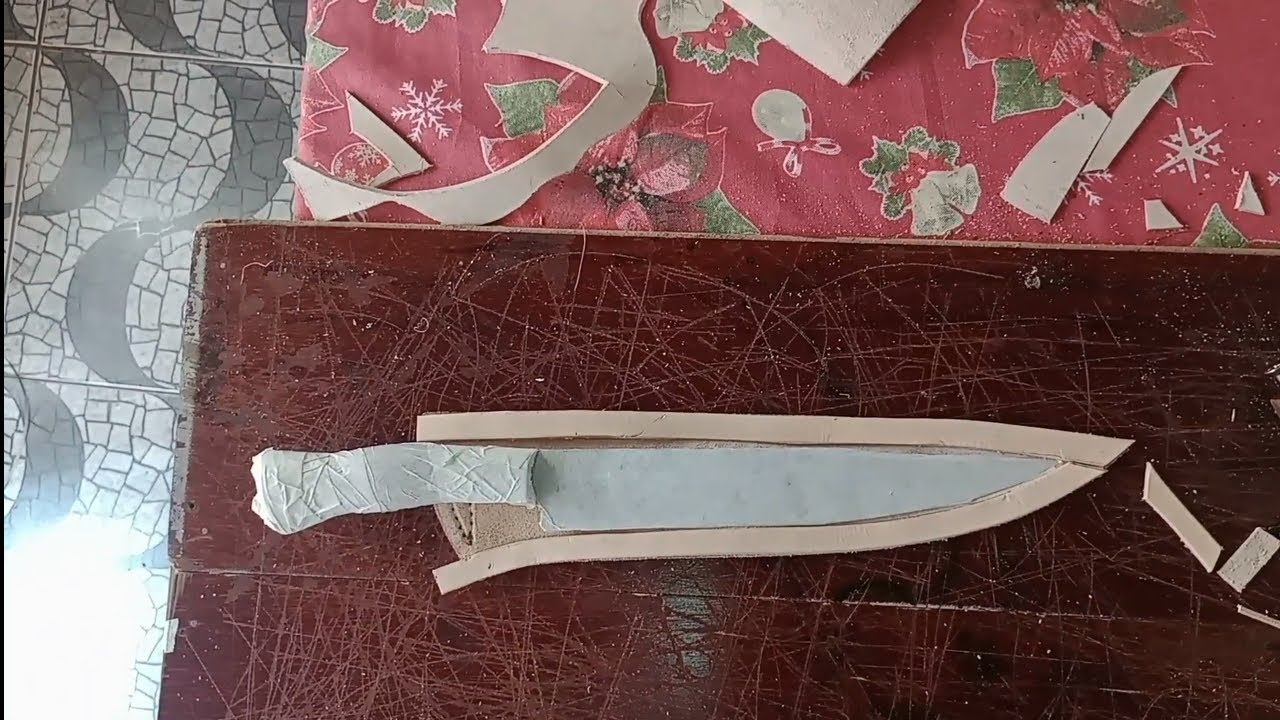 Como fazer bainha de faca totalmente artesanal