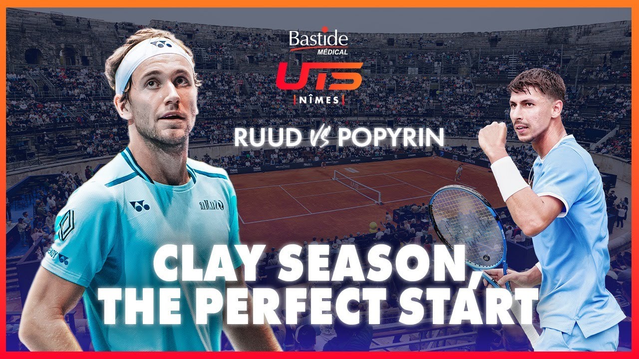 The Ice Man Casper Ruud vs The Sniper Alexei Popyrin | Bastide Médical UTS Nîmes 2025