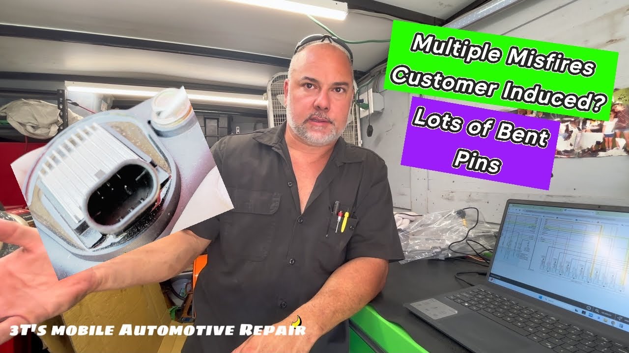 How To Diagnose A 2005 Chevy Trailblazer With A P0300 code | Ignition Coils Pins All Bent Over |