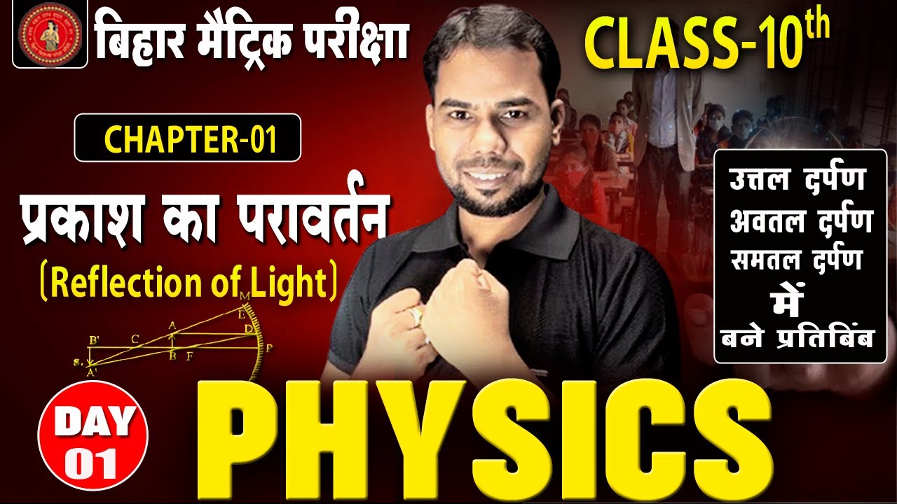उत्तल दर्पण ,अवतल दर्पण और समतल दर्पणमें बनने वाला प्रतिबिम्ब||Class 10th Physics Chapter 1