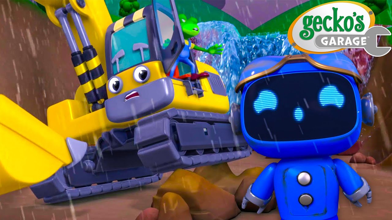Rainy Day Digger Emergency | Gecko's Garage | Mechanical Misadventures
