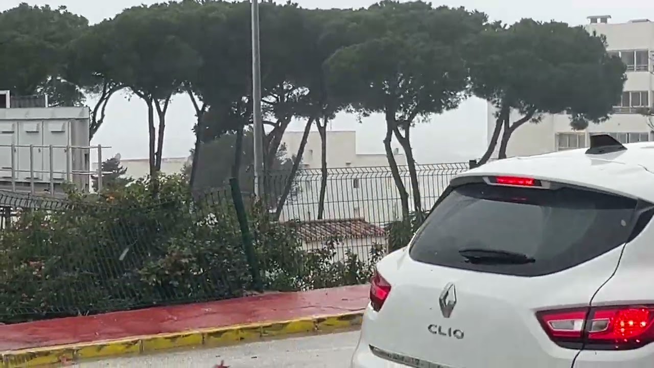 A little walk in Calahonda January 27th in Stormy Weather- Dont travel to Spain now! 