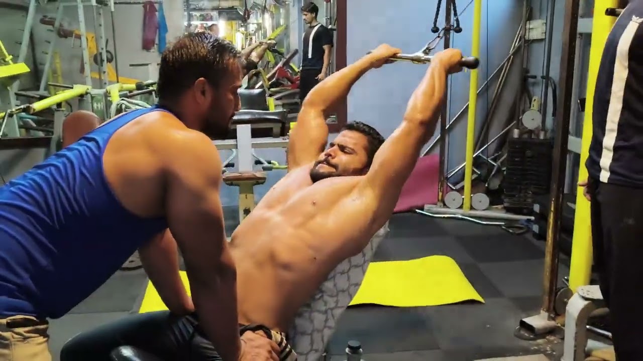 Cable pull Over With incline bench