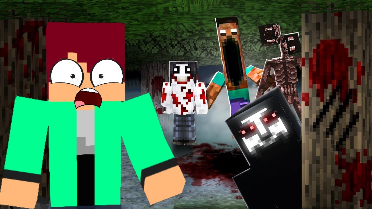 ÉJSZAKA AZ ERDŐBEN  A HORROR MINECRAFTBAN!