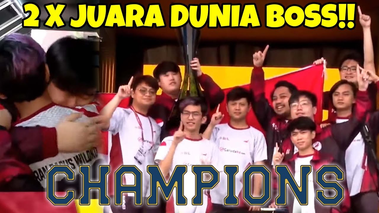 BUSETTT INDONESIA EVOS 2 X JUARA DUNIAAA BRADER!!!!! CONGRATS CONGRATS!!!
