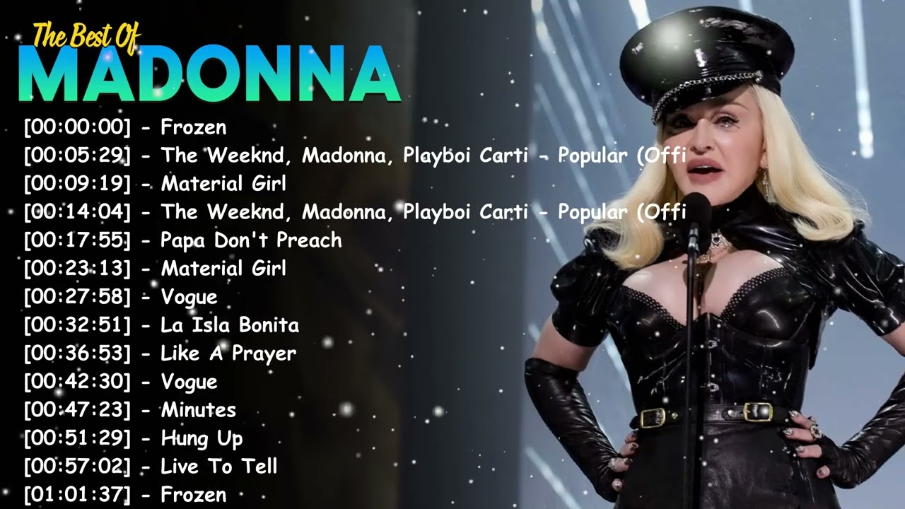 Full Album Greatest Hits – Madonna Top 10 Songs Pop Dance Timeless Hits