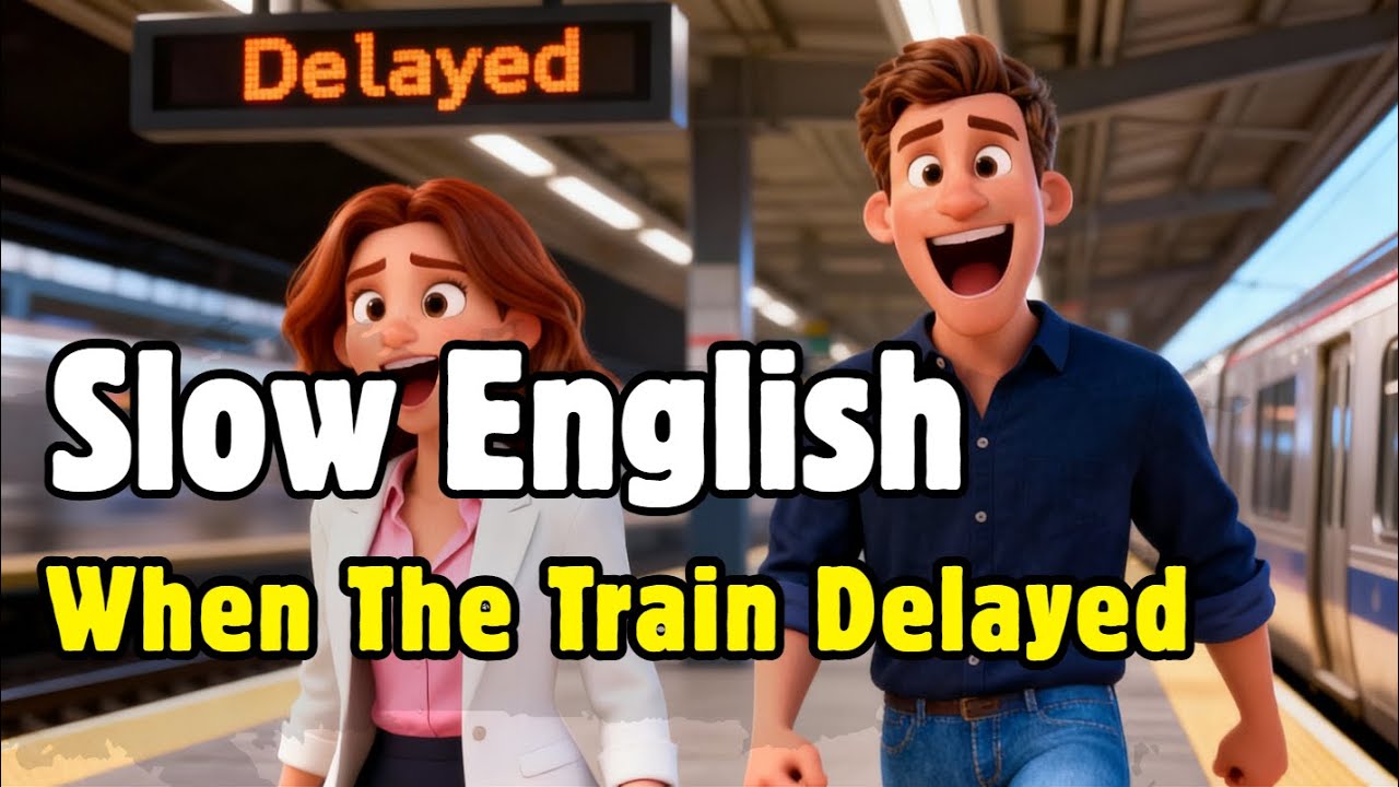 When The Train Delayed | Kids English | Easy English Conversation | Learn English With Story
