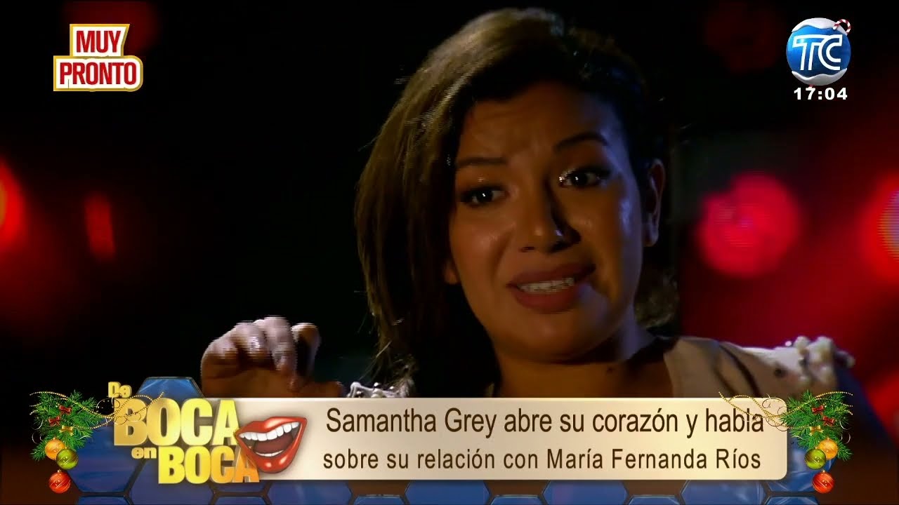 Samantha Grey respondió a María Fernanda Ríos sobre comentarios sobre su peso