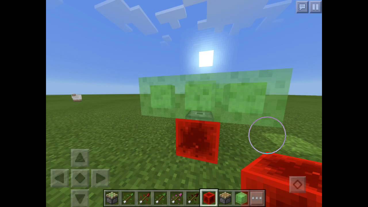 Minecraft pe: how to make an infinite slimeblock trampoline