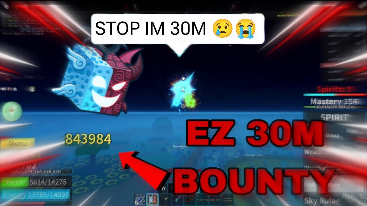 Destroying players Using this OneShot Spirit Combo 🍏👑 (bloxfruit)
