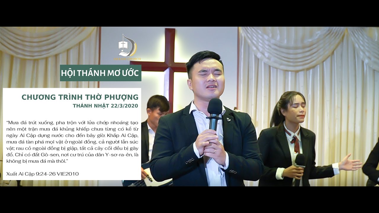 CHƯƠNG TRÌNH THỜ PHƯỢNG - THÁNH NHẬT 22/3/2020