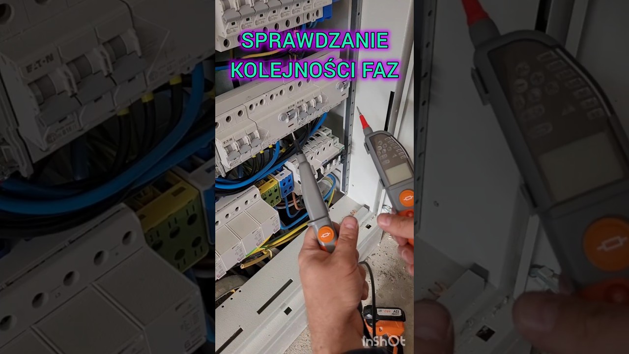 Sprawdzanie Kolejności Faz - #elektryk #rozdzielnica #pomiaryelektryczne