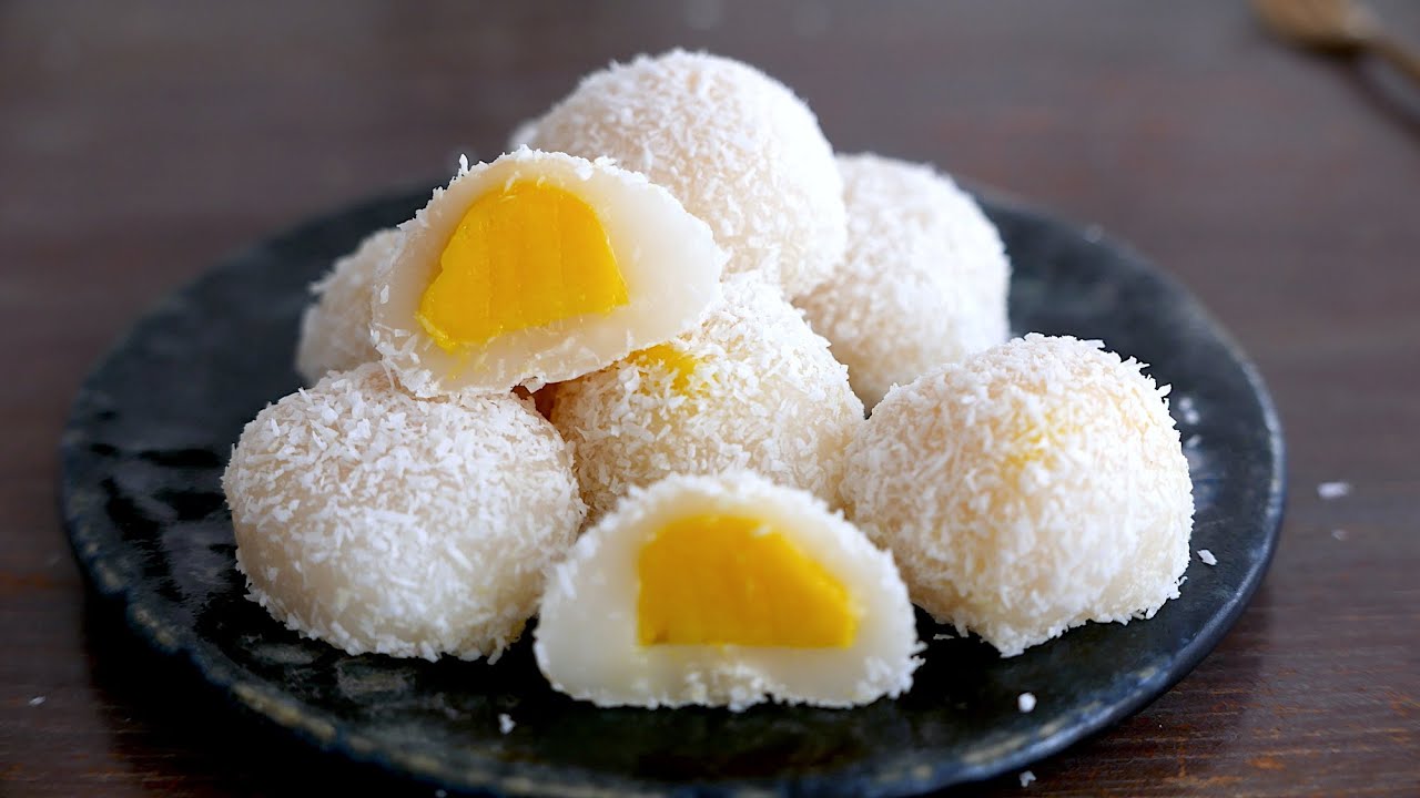 Mochi Mangue & Noix de Coco | wa's Cuisine | マンゴーココナツ餅