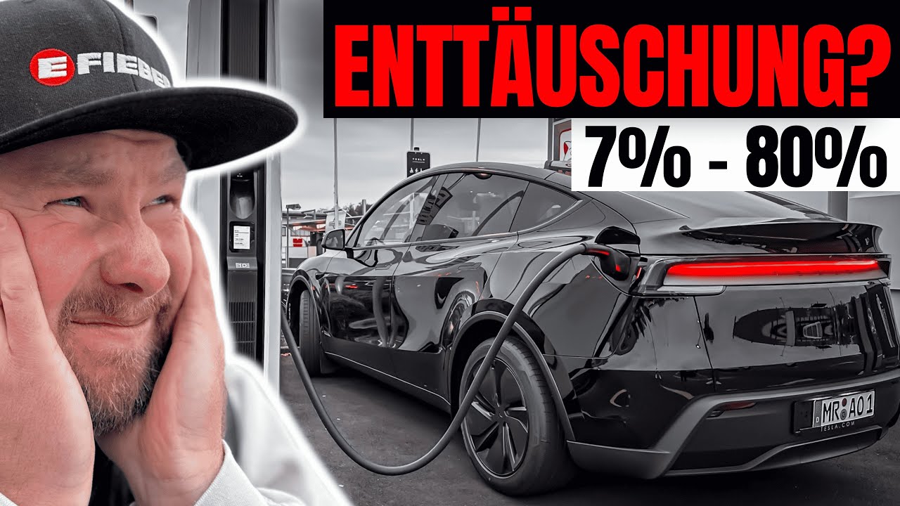 ERSTE LADEKURVE! 2025 Tesla Model Y (Basis) mit NEUESTER AKKUGENERATION: TOP oder FLOP? | EFIEBER