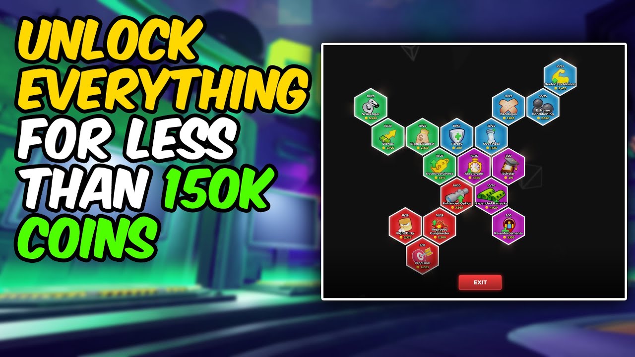 CHEAPEST WAY TO UNLOCK ALL SKILL TREE | TDS