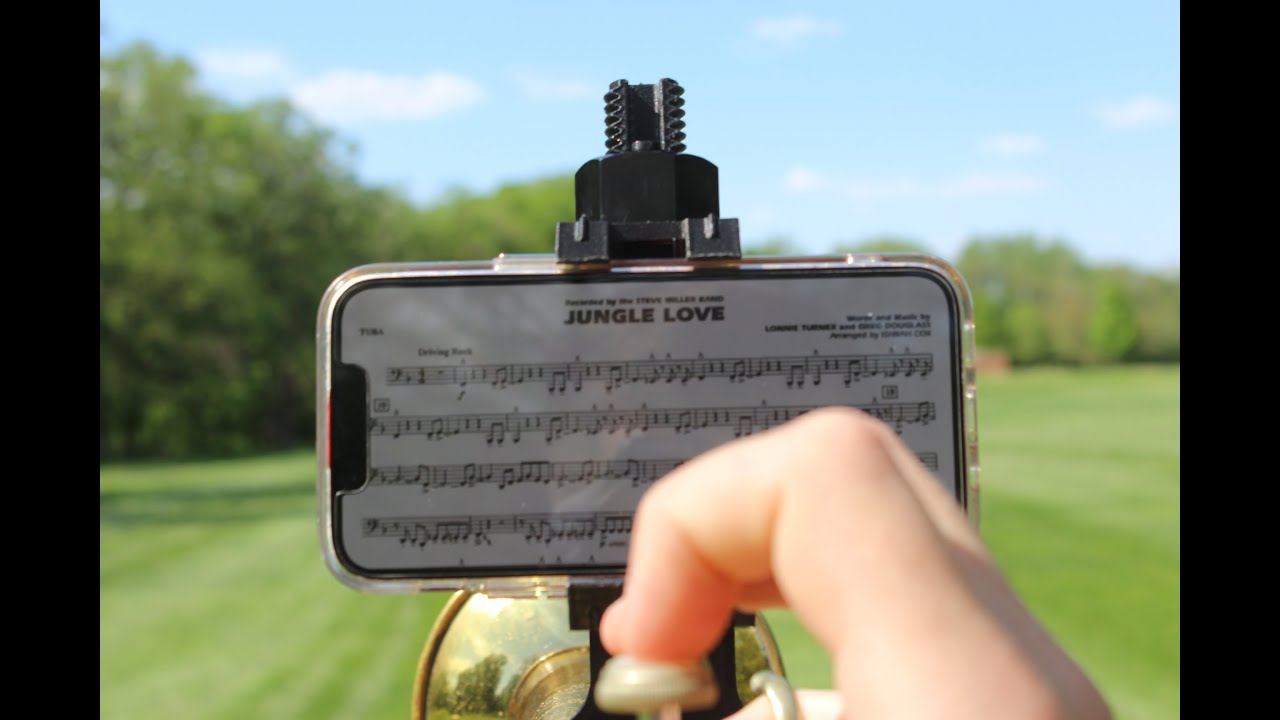 Smart-Lyre Phone Holder Demo for Marching Bands