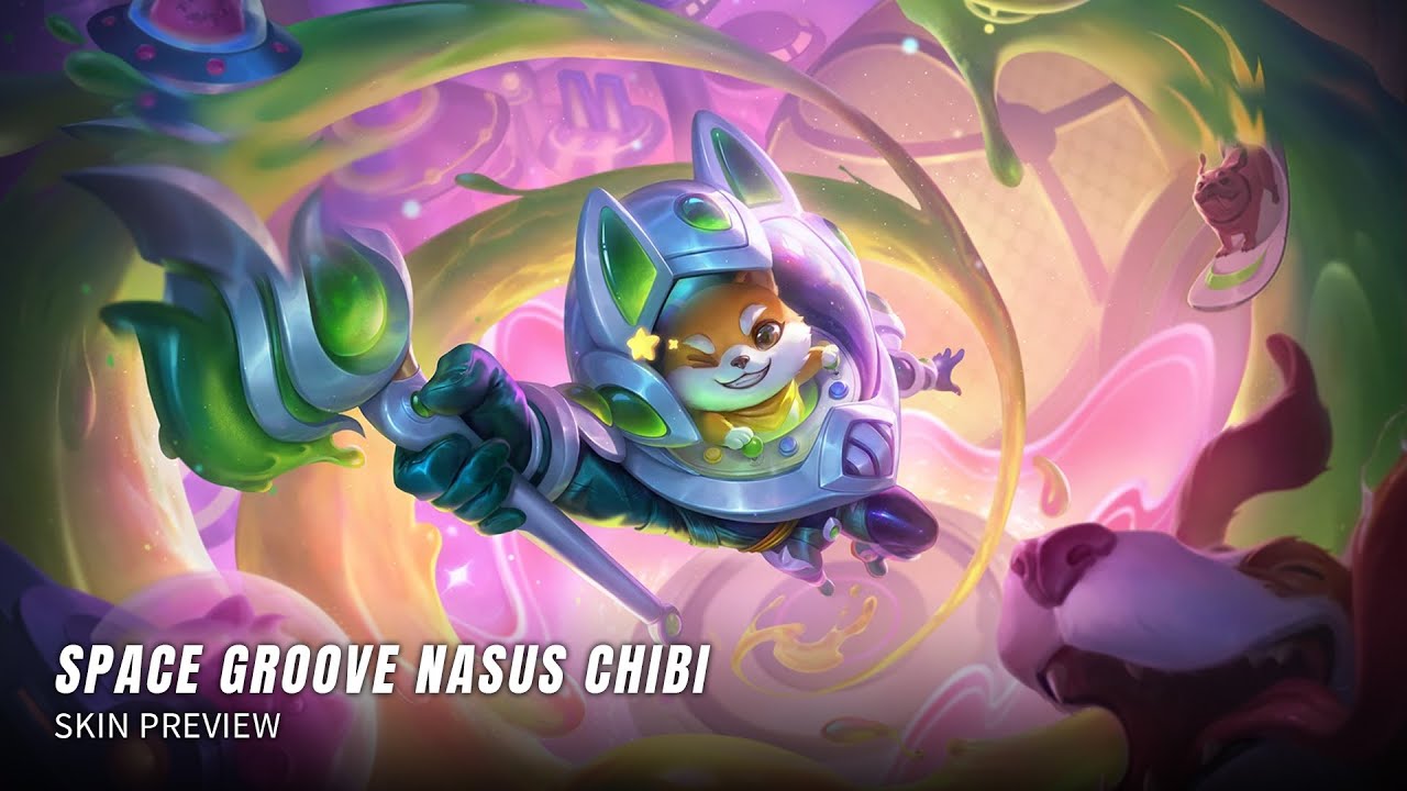 Space Groove Chibi Nasus Preview &ndash; Teamfight Tactics: Golden Spatula