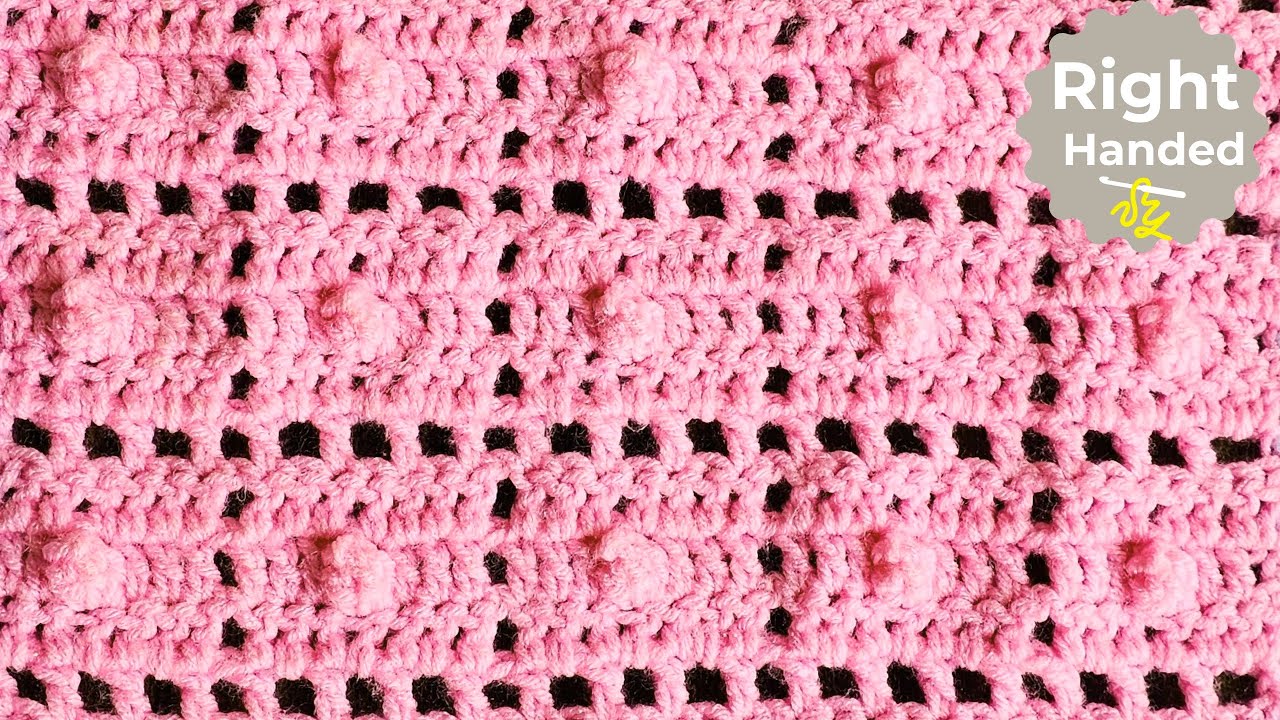 Secret Stitches Easy Crochet Stitch Sampler Blanket - Part 1 - The Berry Biscuit Stitch
