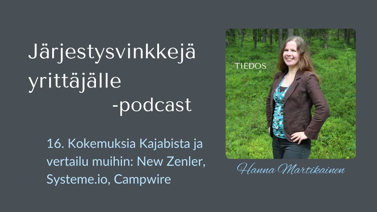 16. Kokemuksia Kajabista ja vertailu muihin: New Zenler, Systeme.io, Campwire | Järjestysvinkkejä yr