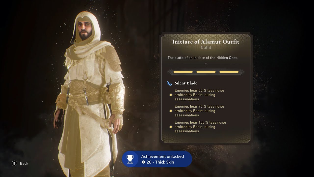 Assassin's Creed Mirage - Cutting Edge , Thick Skin Achievement (Trophy)